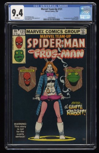 Marvel Team-up #131 CGC NM 9.4 White Pages 1st White Rabbit!