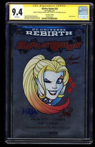 Cover Scan: Harley Quinn #24 CGC NM 9.4 Signed SS Conner, Palmiotti, & Timms - Item ID #261076