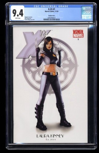 Cover Scan: X-23 #1 CGC NM 9.4 White Pages Women of Marvel Variant - Item ID #261083
