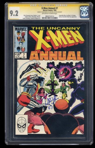 X-Men Annual #7 CGC NM- 9.2 Signed SS John Romita Jr. & Michael Golden