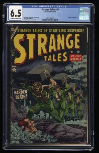 Cover Scan: Strange Tales #27 CGC FN+ 6.5 Garden of Death!  Harry Anderson Art! - Item ID #265172