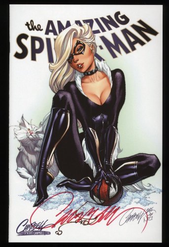 Cover Scan: Amazing Spider-Man (2018) #14 NM+ 9.6 Signed! Campbell Variant Cover C - Item ID #267024