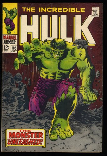 Incredible Hulk (1962) #105 FN- 5.5 1st Appearance Missing Link!