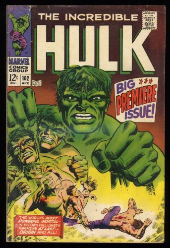 Incredible Hulk (1962) #102 VG- 3.5 Continued from Tales to Astonish #101!