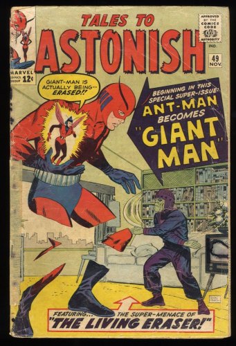 Cover Scan: Tales To Astonish #49 GD/VG 3.0 Ant Man becomes Giant Man! - Item ID #267562