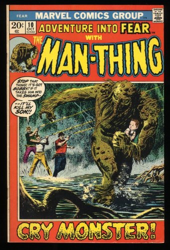 Cover Scan: Fear #10 FN/VF 7.0 1st Appearance Man-Thing in Title and Origin Retold! - Item ID #267587