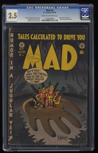 Cover Scan: Mad #6 CGC GD+ 2.5 EC Golden Age 1953 Harvey Kurtzman Cover and Story! - Item ID #268185