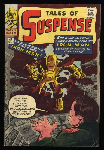 Cover Scan: Tales Of Suspense #42 VG/FN 5.0 4th App Iron Man! Jack Kirby/Don Heck Cover! - Item ID #268228