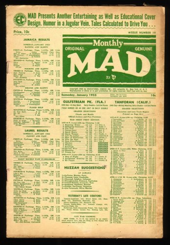 Cover Scan: Mad #19 VG 4.0 Jack Davis! EC Comics! 1955! - Item ID #268599