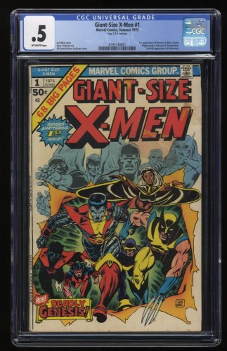 Cover Scan: Giant-Size X-Men #1 CGC P 0.5 Off White 1st Appearance New Team! Storm! - Item ID #271119