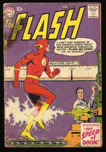 Cover Scan: Flash #108 GD+ 2.5 Gorilla Grodd! The Speed of Doom! - Item ID #272093