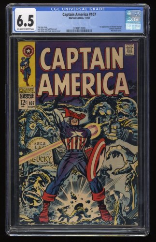 Cover Scan: Captain America #107 CGC FN+ 6.5 1st Doctor Faustus Red Skull Cover! - Item ID #272299