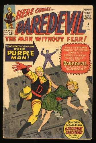 Cover Scan: Daredevil #4 GD/VG 3.0 1st Appearance Killgrave, the Purple Man! - Item ID #272300