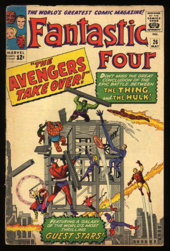 Cover Scan: Fantastic Four #26 GD/VG 3.0 Avengers Crossover!! The Thing!! - Item ID #272303