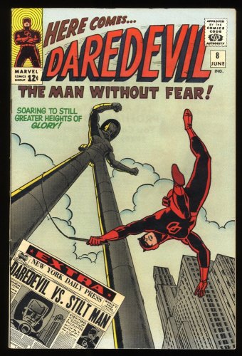 Cover Scan: Daredevil #8 VF- 7.5 Origin and 1st Appearance Stilt-Man! - Item ID #272389