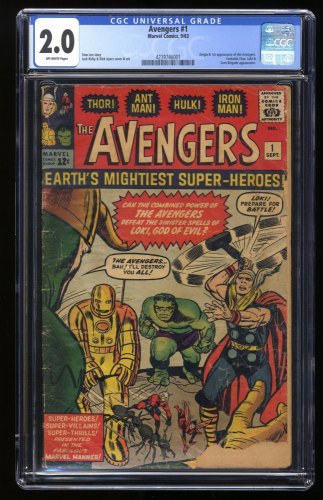 Cover Scan: Avengers #1 CGC GD 2.0 Thor Captain America Iron Man Hulk Appearances! - Item ID #272701