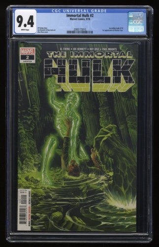 Cover Scan: Immortal Hulk #2 CGC NM 9.4 White Pages 1st Dr. Frye! - Item ID #272767