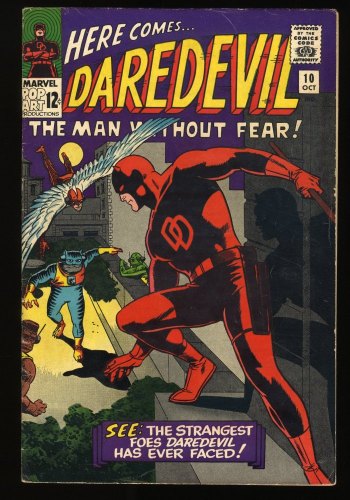 Cover Scan: Daredevil #10 FN- 5.5 Wally Wood Cover and Art 1st Appearance Ani-Men! - Item ID #272870