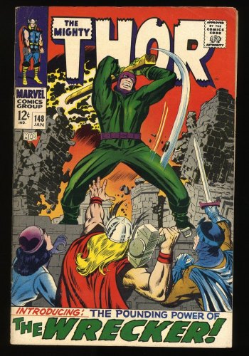 Cover Scan: Thor #148 FN+ 6.5 1st Appearance The Wrecker! Jack Kirby Art! - Item ID #272904