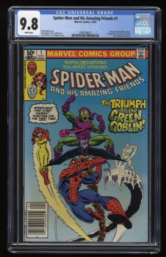 Cover Scan: Spider-man and His Amazing Friends #1 CGC NM/M 9.8 White Pages 1st Firestar! - Item ID #273304