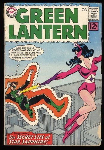 Cover Scan: Green Lantern #16 GD- 1.8 1st Appearance Star Sapphire! - Item ID #273627