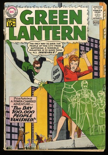 Cover Scan: Green Lantern #7 GD- 1.8 1st Appearance Sinestro! - Item ID #273628