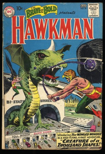 Cover Scan: Brave And The Bold #34 VG 4.0 1st Silver Age Hawkman! - Item ID #273736