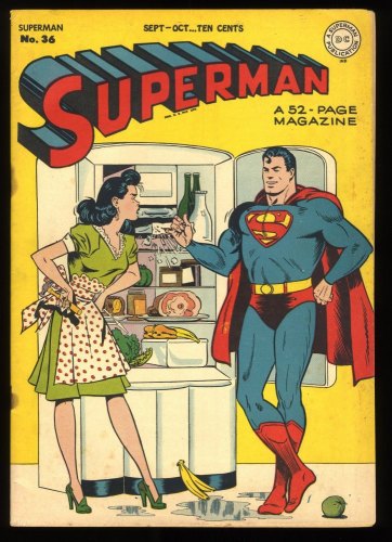 Cover Scan: Superman #36 VG+ 4.5 Mister Mxyyztplk Appearance! 1945! - Item ID #274682