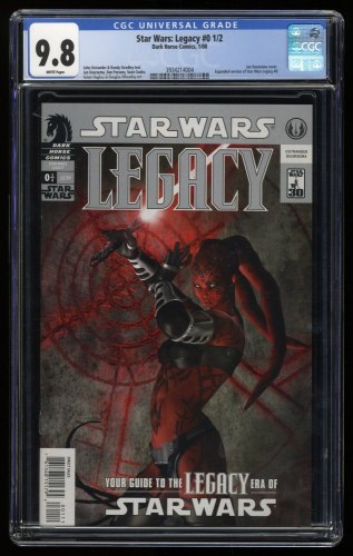 Cover Scan: Star Wars: Legacy #1/2 CGC NM/M 9.8 White Pages Dark Horse! Darth Talon cover! - Item ID #274788