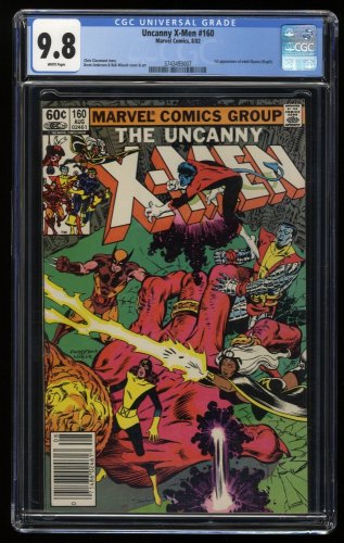 Cover Scan: Uncanny X-Men #160 CGC NM/M 9.8 Newsstand Variant 1st Adult Illyana Magik! - Item ID #274959