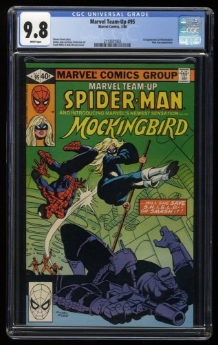 Cover Scan: Marvel Team-up #95 CGC NM/M 9.8 1st Appearance Mockingbird! Spider-Man! - Item ID #274960