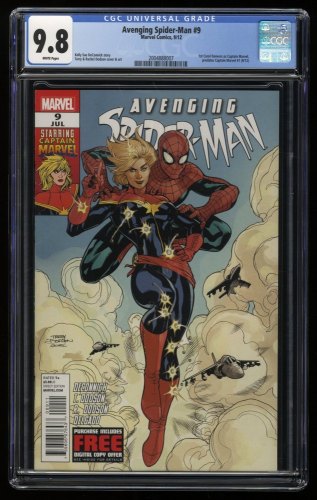 Cover Scan: Avenging Spider-Man #9 CGC NM/M 9.8 1st Carol Danvers as Captain Marvel! - Item ID #274966