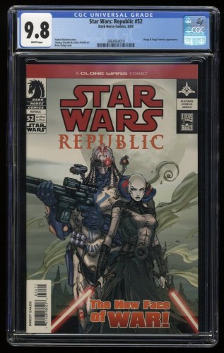 Cover Scan: Star Wars: Republic #52 CGC NM/M 9.8 White Pages Durge Asajj Ventress! - Item ID #274972