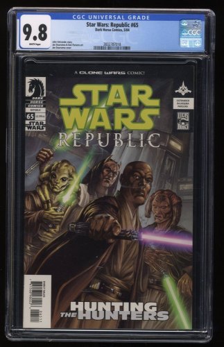 Cover Scan: Star Wars: Republic #65 CGC NM/M 9.8 White Pages 1st Appearance Barriss Offee! - Item ID #275223