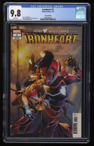 Cover Scan: Ironheart (2019) #1 CGC NM/M 9.8 Jamal Campbell Variant 1:25 - Item ID #275231