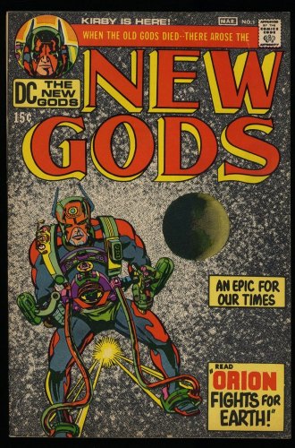 Cover Scan: New Gods #1 VG/FN 5.0 1st Appearance Orion!! Jack Kirby Art! - Item ID #275258