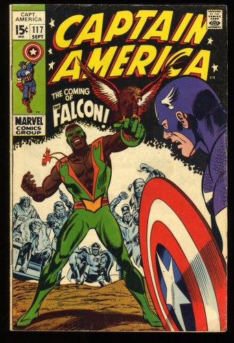 Cover Scan: Captain America #117 FN- 5.5 1st Appearance Falcon! Stan Lee! - Item ID #275317