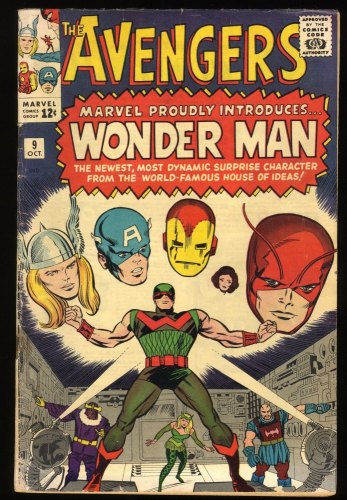 Cover Scan: Avengers #9 VG+ 4.5 1st Appearance Silver Age Wonder Man! - Item ID #275421
