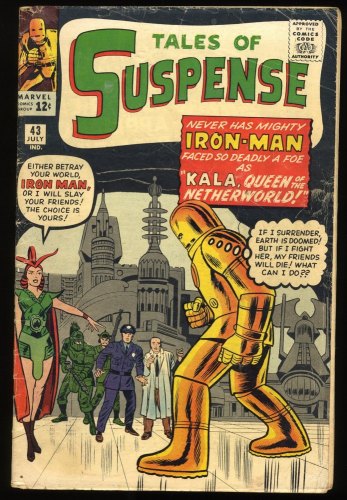 Cover Scan: Tales Of Suspense #43 VG- 3.5 Early Iron Man Appearance! - Item ID #275427