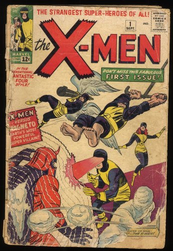 Cover Scan: X-Men (1963) #1 P 0.5 Origin 1st Appearance Magneto! - Item ID #275437