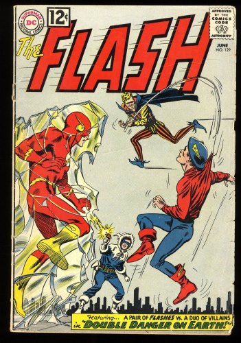 Cover Scan: Flash #129 VG 4.0 2nd Appearance of Golden Age Flash! - Item ID #275507