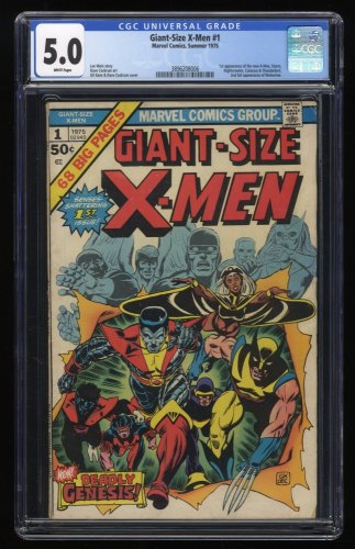 Cover Scan: Giant-Size X-Men #1 CGC VG/FN 5.0 White Pages 1st Appearance New Team! Storm! - Item ID #275824