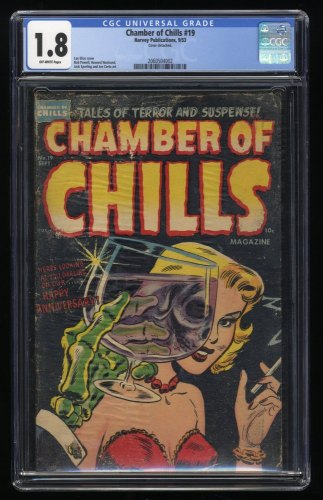 Cover Scan: Chamber Of Chills #19 CGC GD- 1.8 Off White Pre Code Horror Classic Cover - Item ID #275831