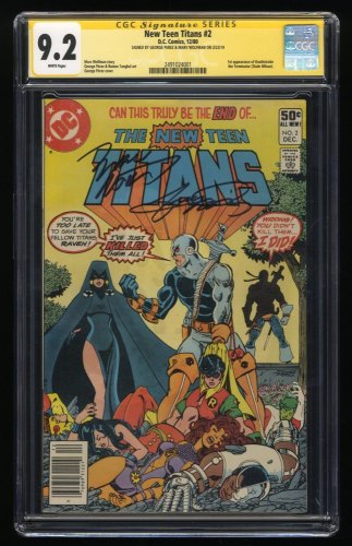 Cover Scan: New Teen Titans #2 CGC NM- 9.2 SS Perez Wolfman! 1st Appearance Deathstroke! - Item ID #275845