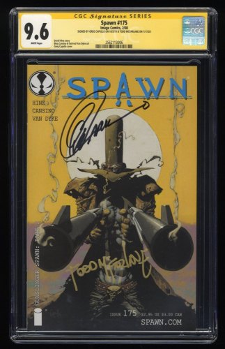 Cover Scan: Spawn #175 CGC NM+ 9.6 SS Capullo McaFarlane! Classic Gunslinger Spawn Cover! - Item ID #275854