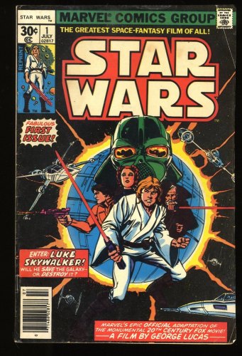Cover Scan: Star Wars #1 VG+ 4.5 30 Cent Reprint Variant - Item ID #276074