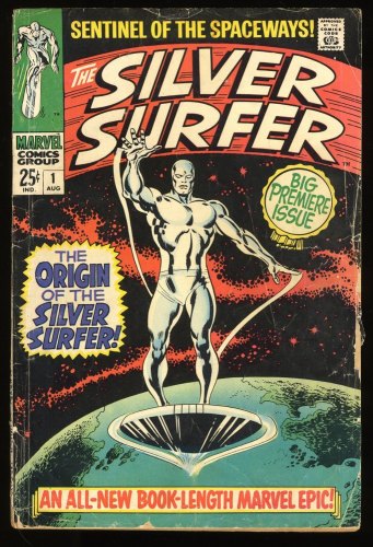 Cover Scan: Silver Surfer #1 GD/VG 3.0 (Restored) Origin Issue! 1st Solo Title! - Item ID #276077
