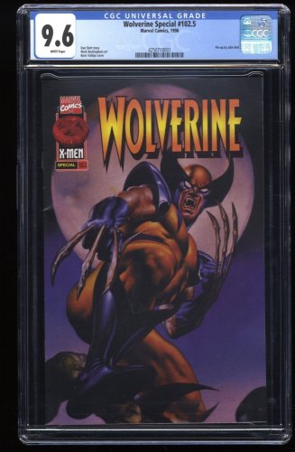 Cover Scan: Wolverine (1988) #102.5 CGC NM+ 9.6 White Pages Special! X-Men! - Item ID #276127