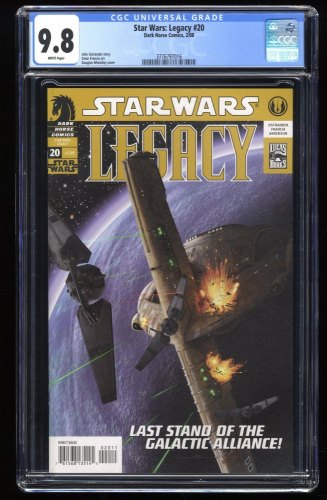 Cover Scan: Star Wars: Legacy #20 CGC NM/M 9.8 White Pages - Item ID #276139