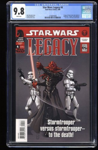 Cover Scan: Star Wars: Legacy #4 CGC NM/M 9.8 1st Darth Maleval! 1st Hondo Karr! - Item ID #276140
